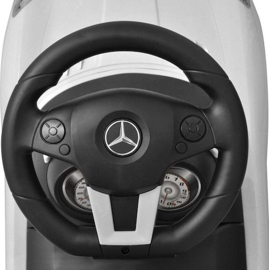 vidaXL Mercedes Benz Foot Powered Baby Push Walker Ride On for 12+ Months White