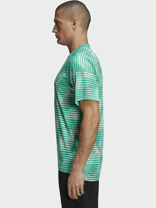 Adidas Tango Short Sleeve Football Jersey Core Tricou sportiv pentru bărbați cu mâneci scurte Verde