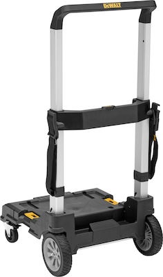 Dewalt Transport-Wagen Tstak Trolley Folding for Load Weight up to 100kg in Schwarz Color