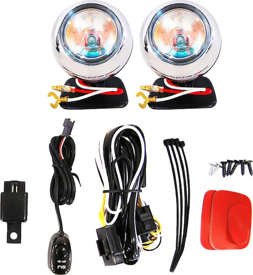 Autoline SJ-810AS Round Foglights Car Universal 12V 85W 8.5cm 2pcs