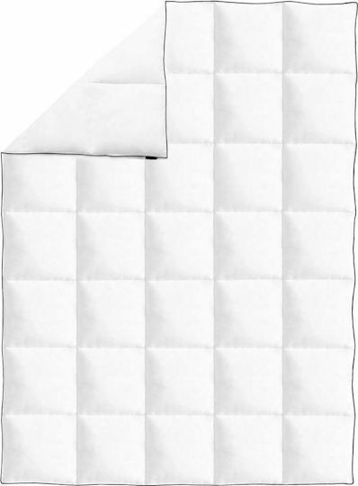 vidaXL Kinderdecke Einzel Gefüllt mit Daunen Weiß 150x200cm