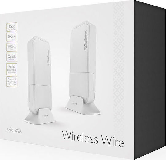 MikroTik Wireless Wire Εσωτερική/Εξωτερική Κεραία WiFi Κατευθυντική με σύνδεση Ethernet