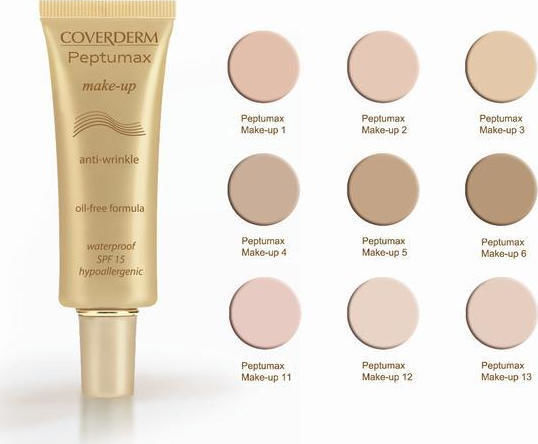 Coverderm Peptumax Make Up Anti-Wrinkle Oil-Free Formula SPF15 06 30ml