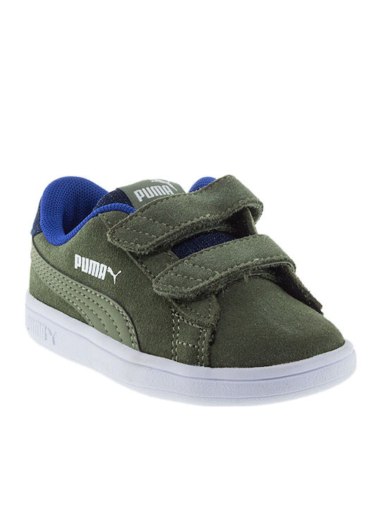 Puma Kids Sneakers with Scratch Khaki