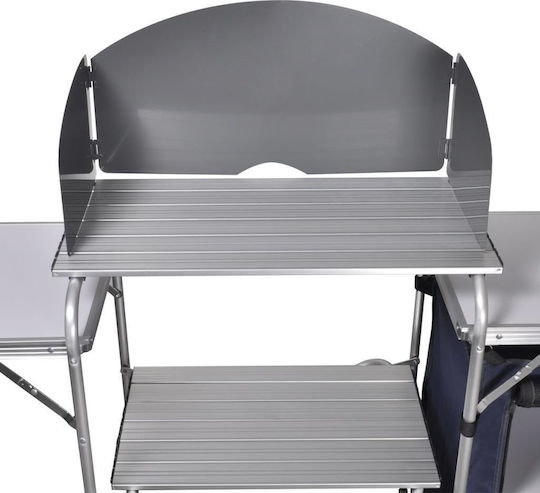 vidaXL Cupboard Aluminum for Camping Foldable Silver