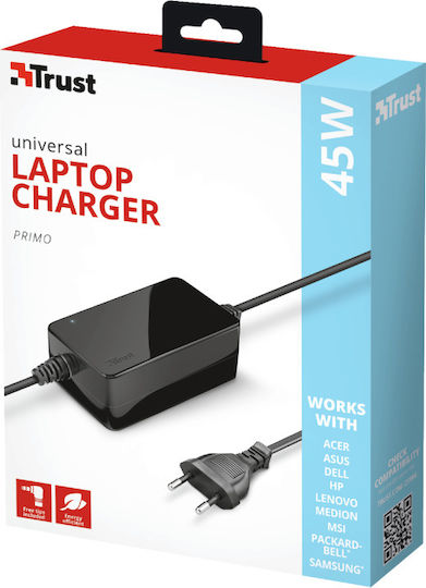Trust Primo Universal Laptop-Ladegerät 45W 19V 2.4A