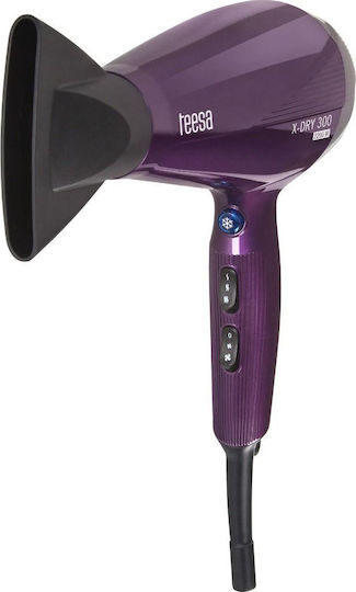Teesa X-Dry 300 Professional Hair Dryer Turbo With Diffuser 2200W
