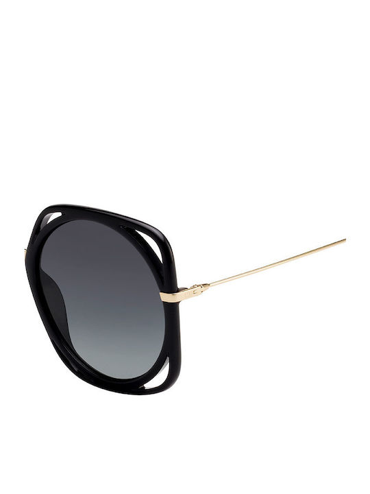 Dior Direction Women's Sunglasses with Black Plastic Frame and Black Lens