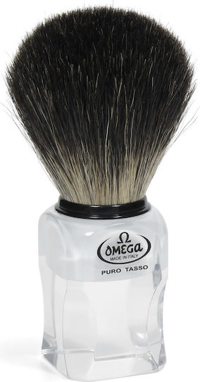 Omega Комплект Аксесоари За Бръснене Черен С Бръснач Badger