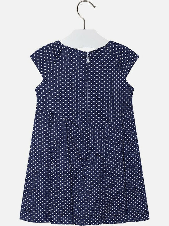 Mayoral Kids Dress Short Sleeve Navy Blue 28-03946-031