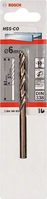 Bosch Drill HSS with Cylindrical Shank for Metal 6x57mm