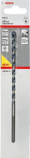 Bosch CYL-5 Diamond Drill Carbide with Cylindrical Shank for Masonry, Glass and Tiles 5x150mm