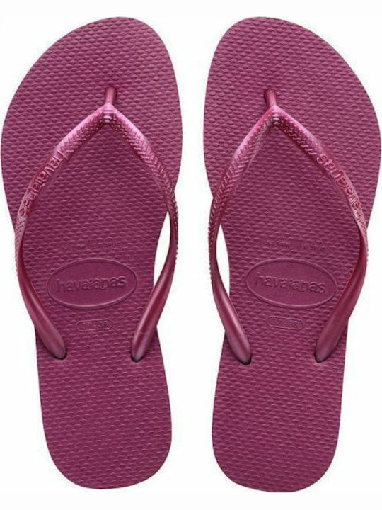 Havaianas Slim Frauen Flip Flops in Fuchsie Farbe