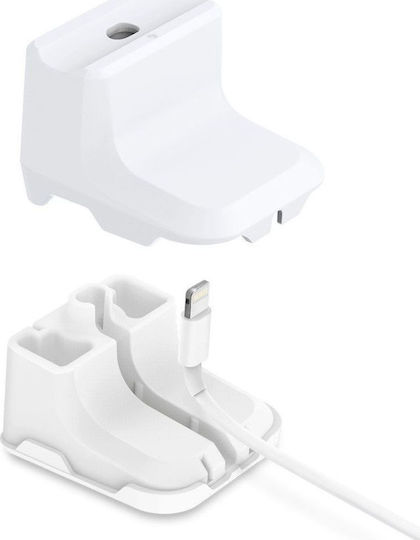 Spigen S313 Stand Charging Dock Βάση Φόρτισης σε Λευκό χρώμα για Apple AirPods