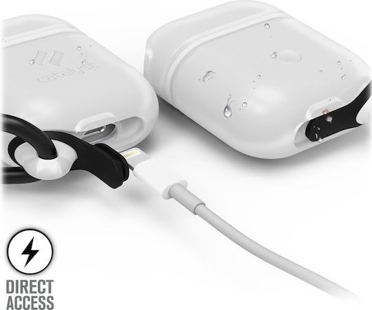 Catalyst Waterproof Θήκη Σιλικόνης με Γάντζο σε Λευκό χρώμα για Apple AirPods