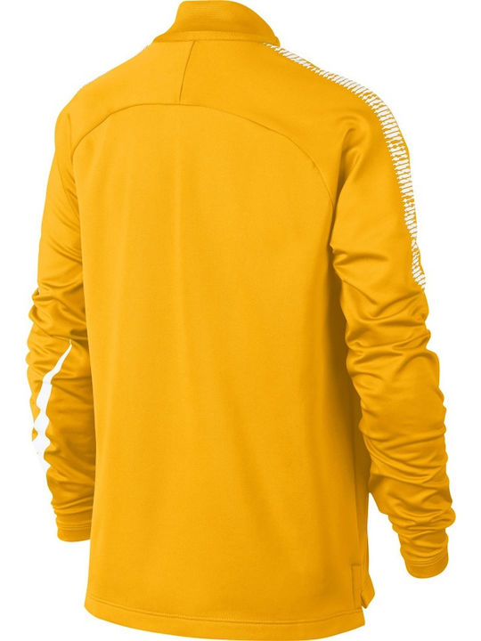 Nike Children's Blouse Long Sleeve Yellow B Dry Squad football Drill Top Jr