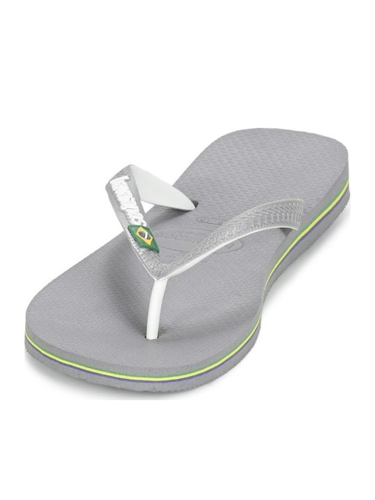 Brasil Mix Men's Flip Flops Gray