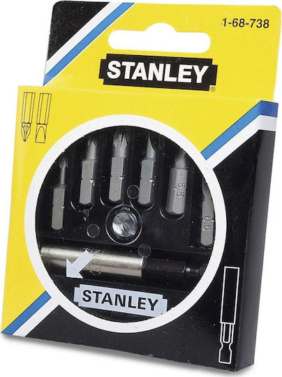 Stanley Сет 7 Битове за Винтоверт Равен / Звезда Комплект