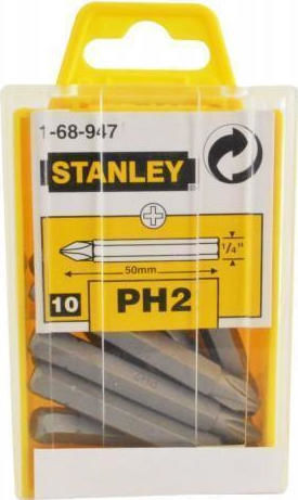 Stanley Σετ 10 Μύτες Κατσαβιδιού Σταυρός