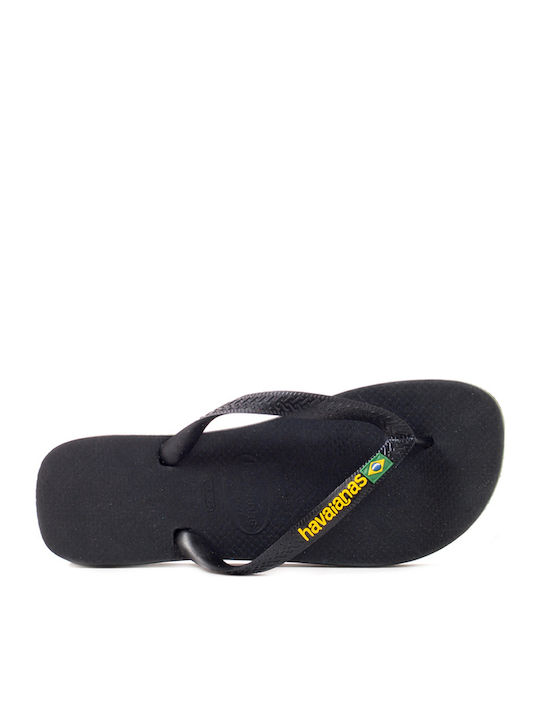 Brasil Logo Men's Flip Flops Black