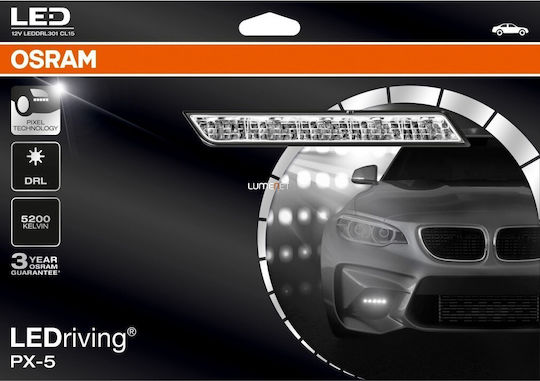Osram LEDriving PX-5 Rechteck Wasserdichte Tagfahrleuchten Auto LED 12V 15W 16cm 2Stück