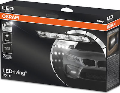 Osram LEDriving PX-5 Rectangular Rezistente la apă Lămpi de funcționare pe timp de zi pentru Autoturisme LED Universal 12V 15W 16cm 2buc