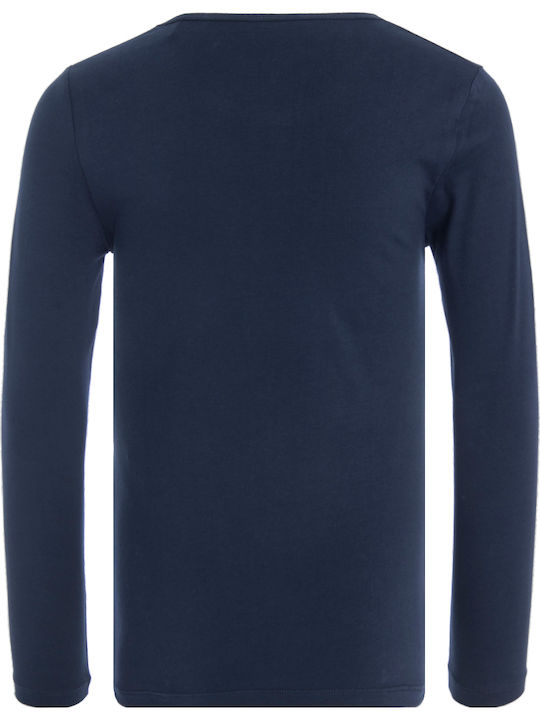 Kids' Shirt Long Sleeve Navy Blue New Herman