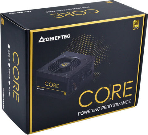 Chieftec Core 700W 700W Negru Sursă de Alimentare Calculator Complet cu fir 80 Plus Gold