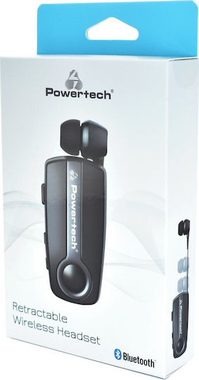 Powertech Klipp In-Ear Bluetooth-Freisprecheinrichtung Kopfhörer Revers Gray