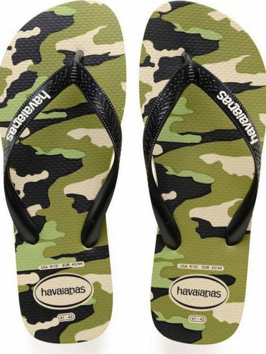 Top Camu Men's Flip Flops Black