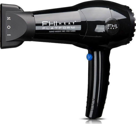 Fhi Heat Nano Weight Pro 1900 Turbo Ionic Professional Hair Dryer with Diffuser 1500W