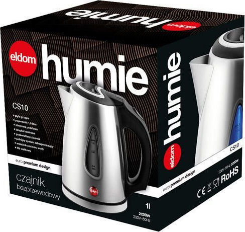 Eldom Humie Βραστήρας 1lt 1500W Ασημί