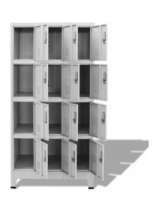 Шкаф Метал с 12 шкафчета 90x45x180бр