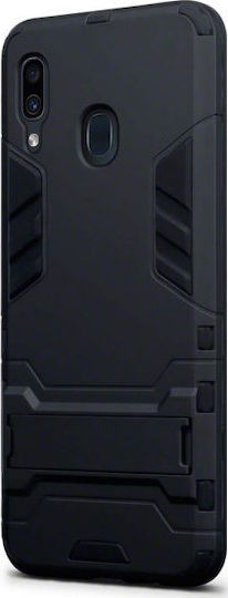 Terrapin Body Shock Back Cover Plastic Black (Galaxy A30)