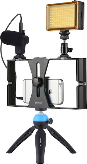 Puluz Cell Phone Tripod with Lighting Black