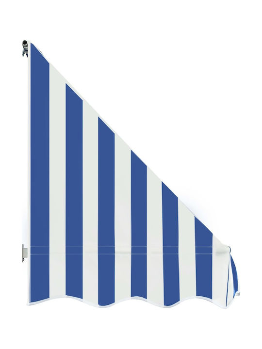 vidaXL Terrace Wall Tent Μπλε / Λευκό 1.2x3.5cm 143724