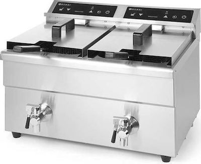 Hendi Fryer Electric Double 7kW Capacity 2x8lt 58x48.5x40.6cm Kitchen Line