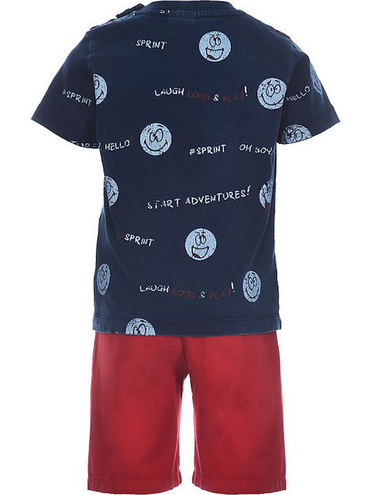 Sprint Kids Set with Shorts Summer 2pcs Navy Blue