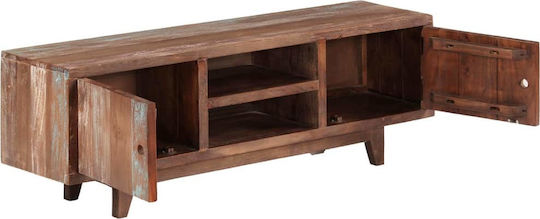 TV Stand from Solid Wood Multicolour L118xW30xH40cm