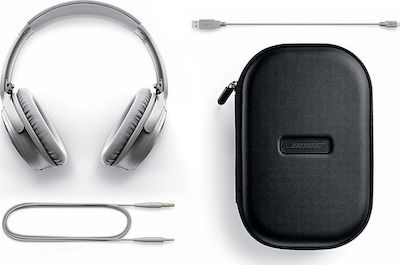 Bose QuietComfort 35 II Wireless/Wired Over Ear Headphones with 20 Operating Hours Silver