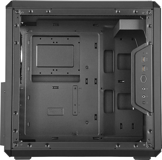 CoolerMaster MasterBox Q500L Gaming Midi Tower Κουτί Υπολογιστή με Πλαϊνό Παράθυρο Γκρι