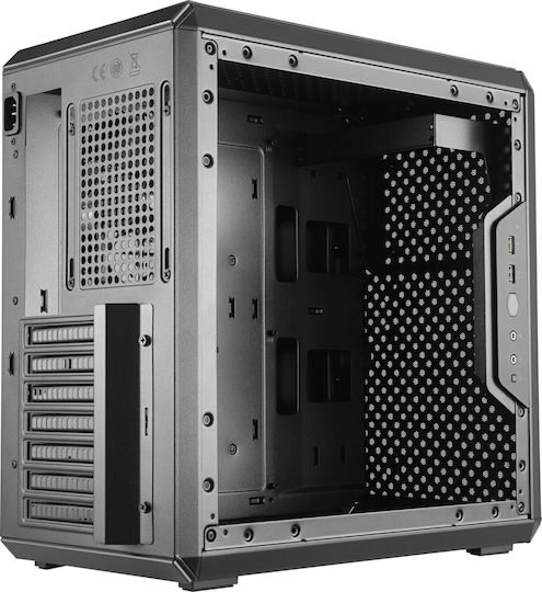 CoolerMaster MasterBox Q500L Gaming Midi Tower Κουτί Υπολογιστή με Πλαϊνό Παράθυρο Γκρι