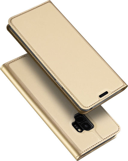 Dux Ducis Skin Pro Book Δερματίνης Χρυσό (Galaxy S9)