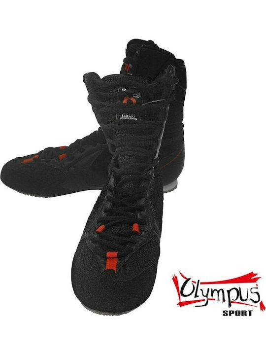 Olympus Sport Παπούτσια Πυγμαχίας Ενηλίκων Μαύρα