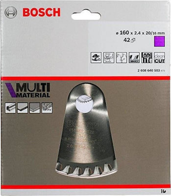 Bosch 2608640503 Cutting Disc Wood 160mm with 42 Teeth 1pcs