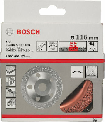 Bosch Δίσκος Λείανσης Δομικών Υλικών Ποτηροειδής 115mm