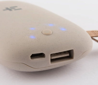 Terra Nation Pureva Medium Power Bank 5200mAh με Θύρα USB-A Μπεζ