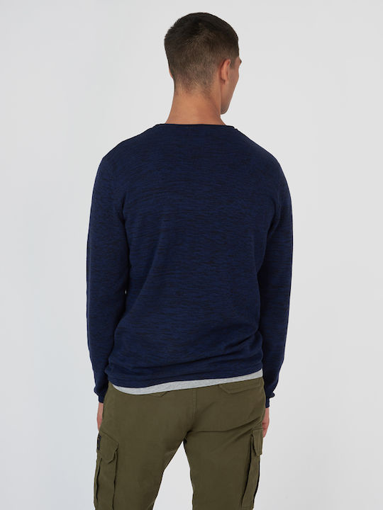 Funky Buddha Herren Langarm-Pullover Navy