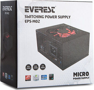 Everest EPS-M02 200W Computernetzteil Voll verkabelt