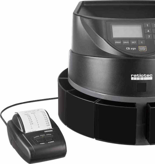 Ratiotec CS 250 Money Counter with Speed 550 Coins per Minute
